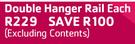 Double Hanger Rail-Each