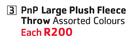 PnP Large Plush Fleece Throw-Each