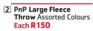 PnP Large Fleece Throw-Each