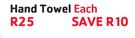PnP No Name Hand Towel-Each