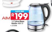 AIM 1.7ltr 2250W Glass Kettle AGK10