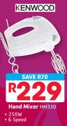Kenwood 250W 6 Speed Hand Mixer HM330