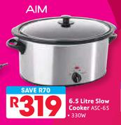 AIM 6.5ltr 330W Slow Cooker ASC-65