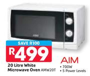 AIM 20ltr White Microwave Oven AMW20T