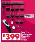 Wahl Style Pro Rechargeable Clipper Kit-Per Set