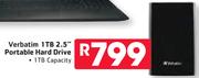 Verbatim 1TB 2.5" Portable Hard Drive
