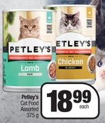 Petley's Cat Food Assorted-375g Each