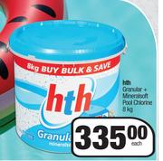 HTH Granular+ Mineralsoft Pool Chlorine-8Kg Each