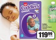 Cuddlers Value Pack Disposable Diapers Assorted-Per Pack