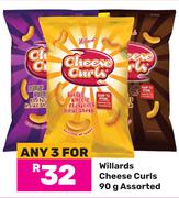 Willards Cheese Curls Assorted-For Any 3 x 90g