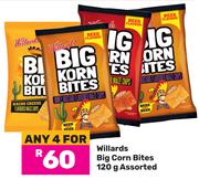 Willards Big Corn Bites Assorted-For Any 4 x 120g