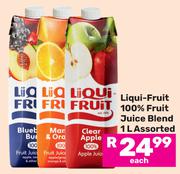 Liqui-Fruit 100% Fruit Juice Blend Assorted-1Ltr Each