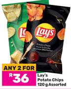 Lay's Potato Chips Assorted-For Any 2 x 120g