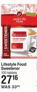 Lifestyle Food Sweetener-100 Tablets
