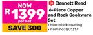 Bennett Read 6 Piece Copper & Rock Cookware Set-Per Set