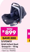 Safeway Orbit Infant Seat Group 0+-13Kg