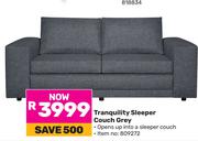 Tranquility Sleeper Couch Grey