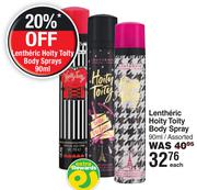 Lentheric Hoity Toity Body Spray Assorted-90ml Each