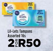 Lil-Lets Tampons Assorted-For 2 x 16s