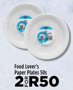 Food Lover's Paper Plates-For 2 x 50s