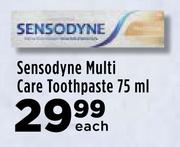 Sensodyne Multi Care Toothpaste-75ml Each
