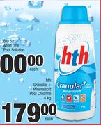 HTH Granular+ Mineralsoft Pool Chlorine-4Kg Each