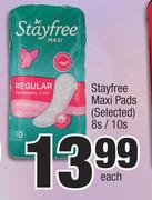 Stayfree Maxi Pads(Selected)-8s/10s Each