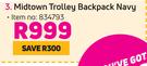 Midtown Trolley Backpack Navy