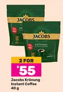 Jacobs Kronung Instant Coffee-For 2 x 40g