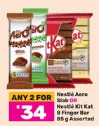 Nestle Aero Slab Or Nestle Kitkat 8 Finger Bar Assorted-For Any 2 x 85g