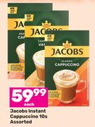 Jacobs Instant Cappuccino Assorted-10s Each