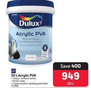 Dulux Acrylic PVA (Standard Colours)-20Ltr