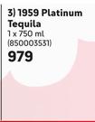 El Tequileno 1959 Platinum Tequila-750ml
