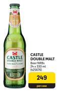 Castle Double Malt Beer NRBs-24 x 330ml Per Case