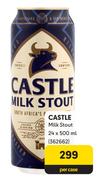 Castle Milk Stout-24 x 500ml Per Case