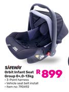 Safeway Orbit Infant Seat Group 0+, 0-13Kg