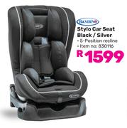 Bambino Stylo Car Seat Black/Silver