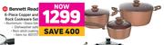  Bennett Read 6 Piece Copper & Rock Cookware Set