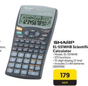 Sharp Scientific Calculator EL-531WHB-Each