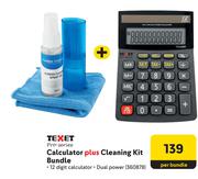 Texet Pro-Series Calculator Plus Cleaning Kit Bundle 360878-Per Bundle