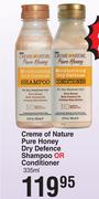 Creme Of Nature Pure Honey Dry Defence Shampoo Or Conditioner-335ml