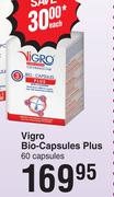 Vigro Bio Capsules Plus 60 Capsules