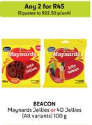 Beacon Maynards Jellies Or 4D Jellies (All Variants)-For Any 2 x 100g