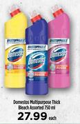 Domestos Multipurpose Thick Bleach Assorted-750ml Each