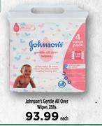 Johnson's Gentle All Over Wipes-288's Pack Each