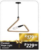 Pendant Rope Light 43335/6/7