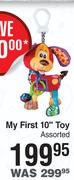 Playgro My First 10" Toy Assorted