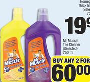 Mr Muscle Tile Cleaner(Selected)-For  Any 2 x 750ml