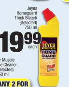 Jeyes Homeguard Thick Bleach (Selected)-750ml Each