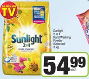 Sunlight 2 In1 Hand Washing Powder (Selected)-3Kg Each